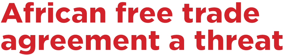 African free trade agreement a threat