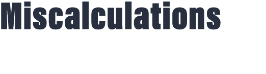 Miscalculations and recalculations