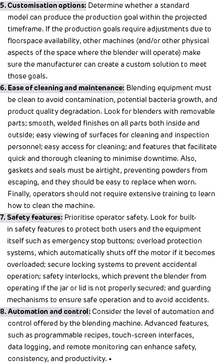 5. Customisation options: Determine whether a standard model can produce the production goal within the projected tim...