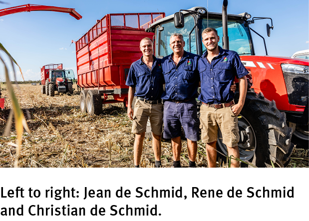 Left to right: Jean de Schmid, Rene de Schmid and Christian de Schmid.