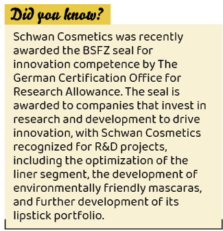 ,Schwan Cosmetics was recently awarded the BSFZ seal for innovation competence by The German Certification Office for...