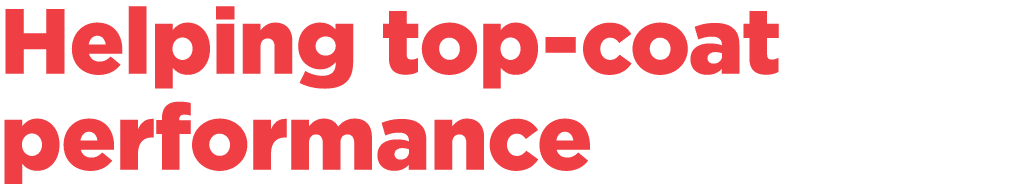 Helping top coat performance